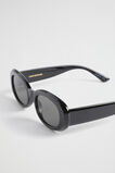 Goldie Oval Sunglasses  Black  hi-res