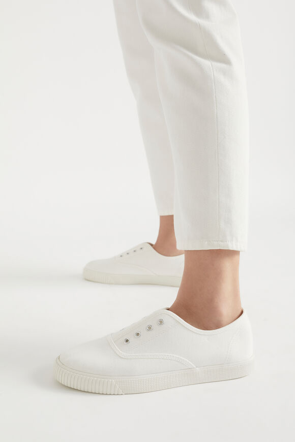 Rose Slip On Sneaker  White  hi-res