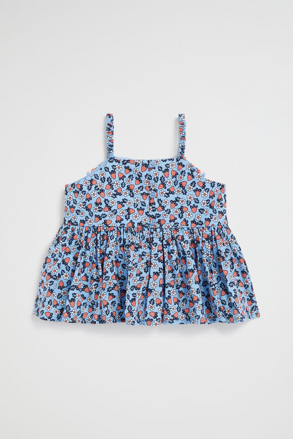 Crochet Trim Top  Periwinkle  hi-res