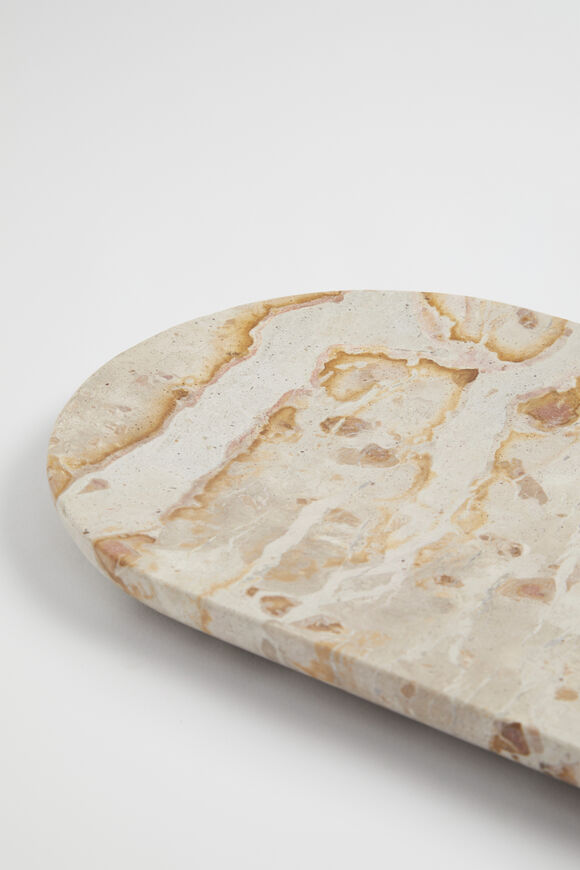 Marble Long Platter  Sand Dune  hi-res