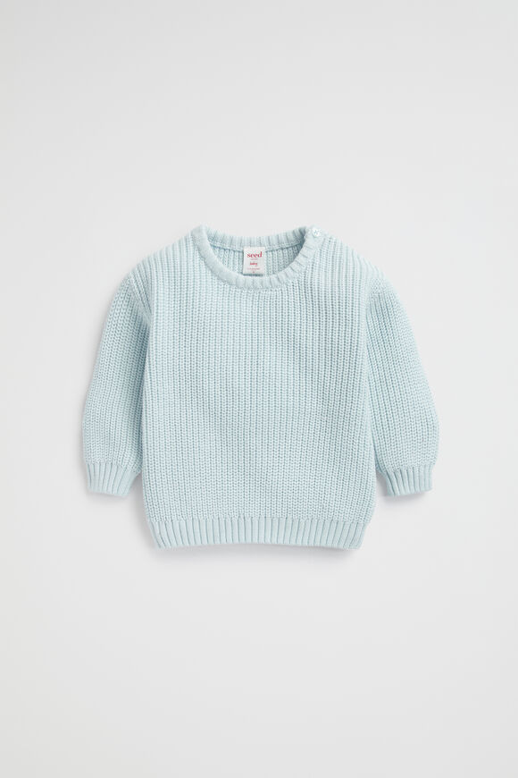 Knitted Jumper  Ice Blue  hi-res