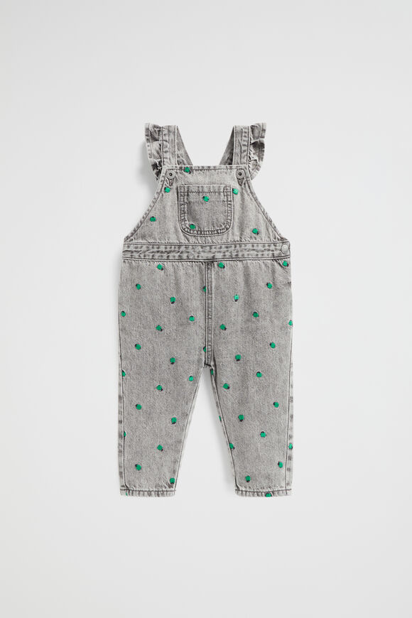 Apple Embroidered Overall  Slate Wash  hi-res