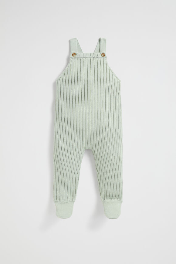 Rib Knit Overall  Sage  hi-res