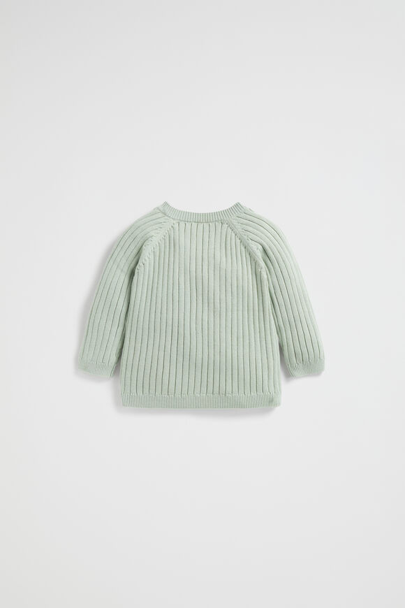 Rib Knit Cardigan  Sage  hi-res