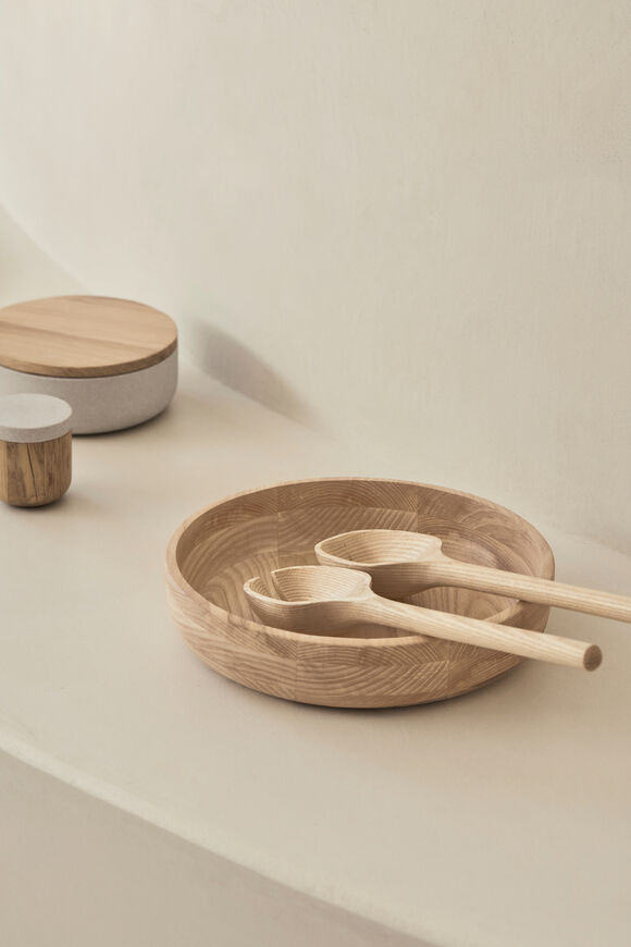 Ash Serving Bowl  Ash Wood  hi-res