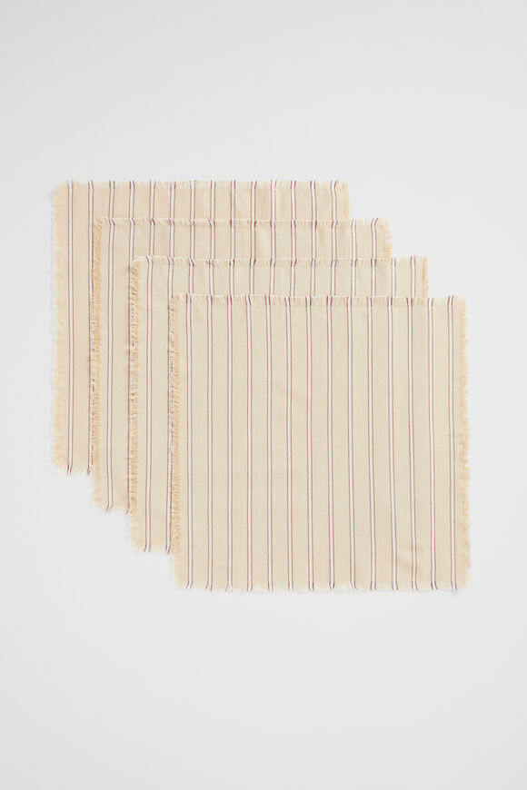 Levi Napkin Set Of 4  Burnt Brick  hi-res