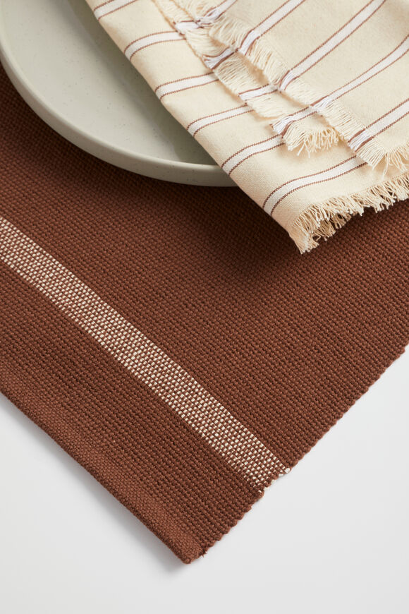 Etta Placemat Set Of 4  Burnt Brick  hi-res