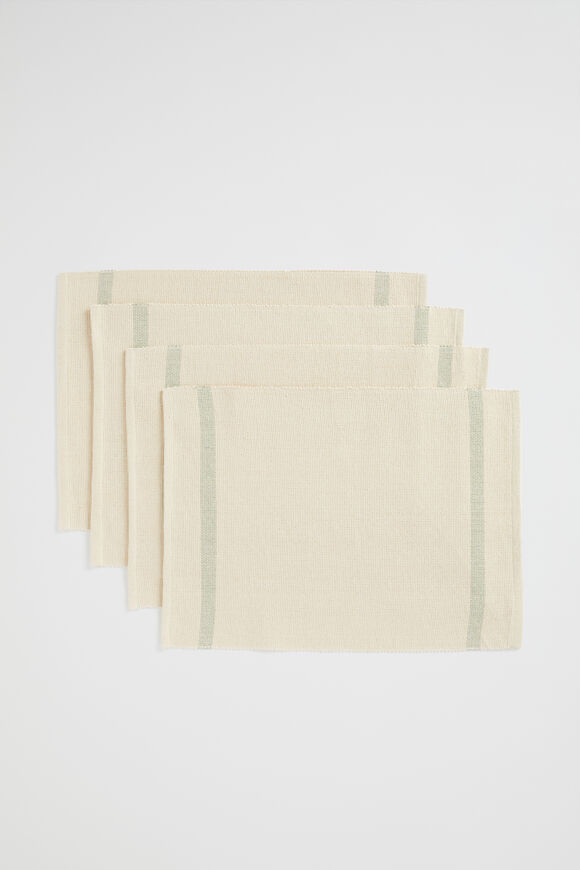 Etta Placemat Set Of 4  Sage Green  hi-res