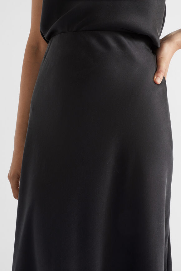 Silk Skirt  Black  hi-res