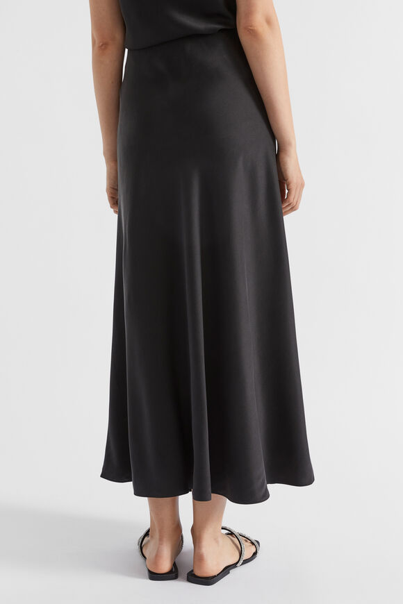 Silk Skirt  Black  hi-res