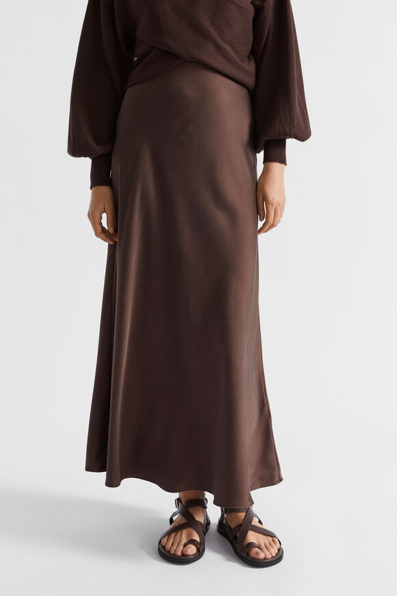 Silk Skirt  Deep Raisin  hi-res