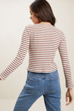 Rib Long Sleeve Henley Tee  Multi  hi-res
