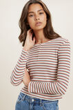 Rib Long Sleeve Henley Tee  Multi  hi-res
