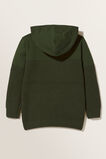 Spliced Knitted Hoodie  Forest  hi-res