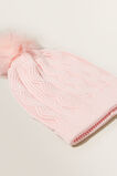 Cable Beanie  Dusty Rose  hi-res