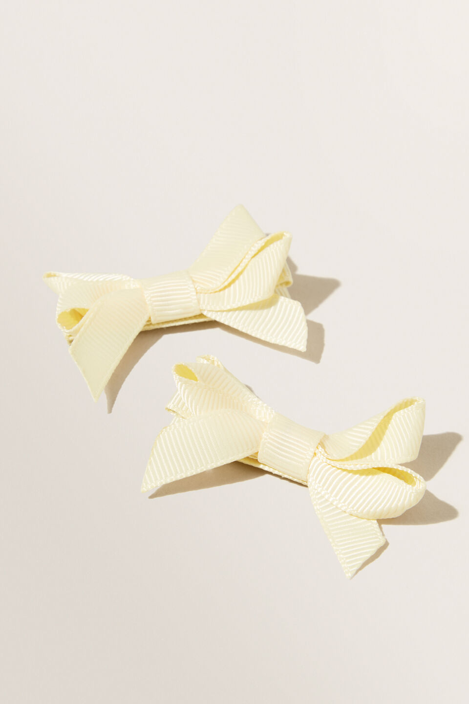Double Bow Clips  Buttercup  hi-res