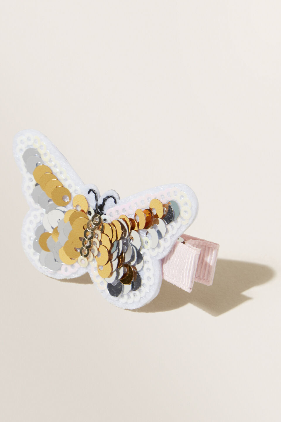 Sequin Butterfly Clip  Multi  hi-res
