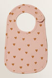 Hearts Bib  Pink Clay  hi-res