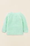 Raglan Knit Cardigan  Fresh Mint  hi-res