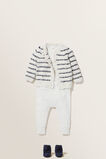 Fluffy Stripe Cardigan  Icy Marle  hi-res