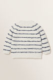 Fluffy Stripe Cardigan  Icy Marle  hi-res