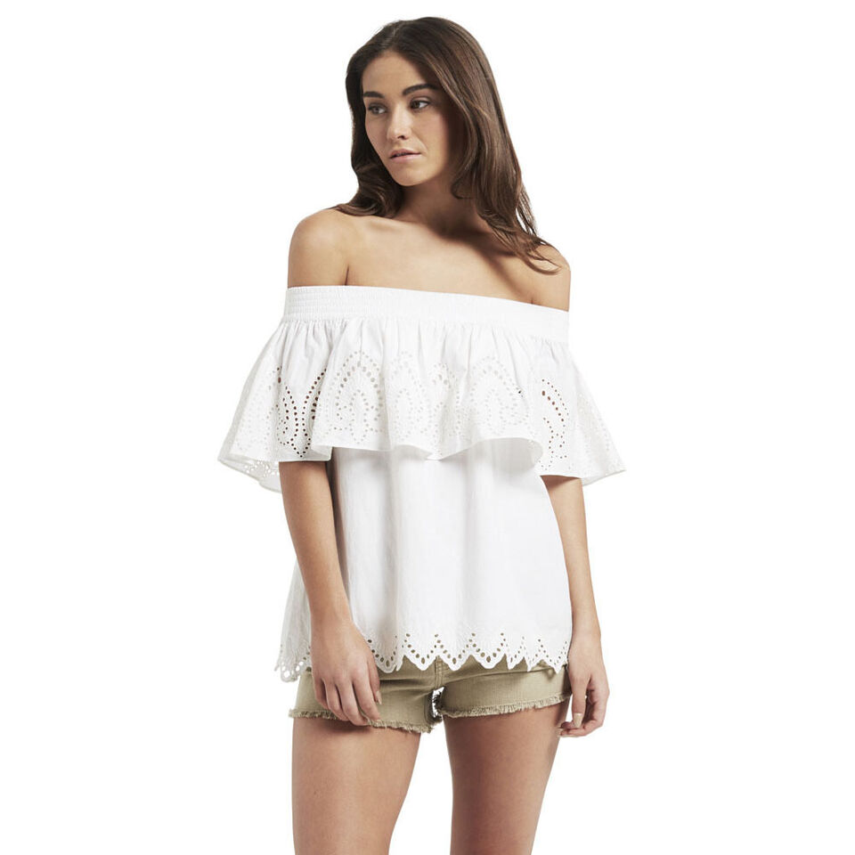Strapless Broderie Top  1