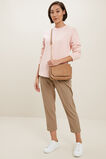 Relaxed Seam Front Sweater  Ash Pink  hi-res
