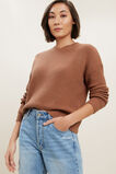 Fisherman Knit Sweater  Burnt Sienna  hi-res