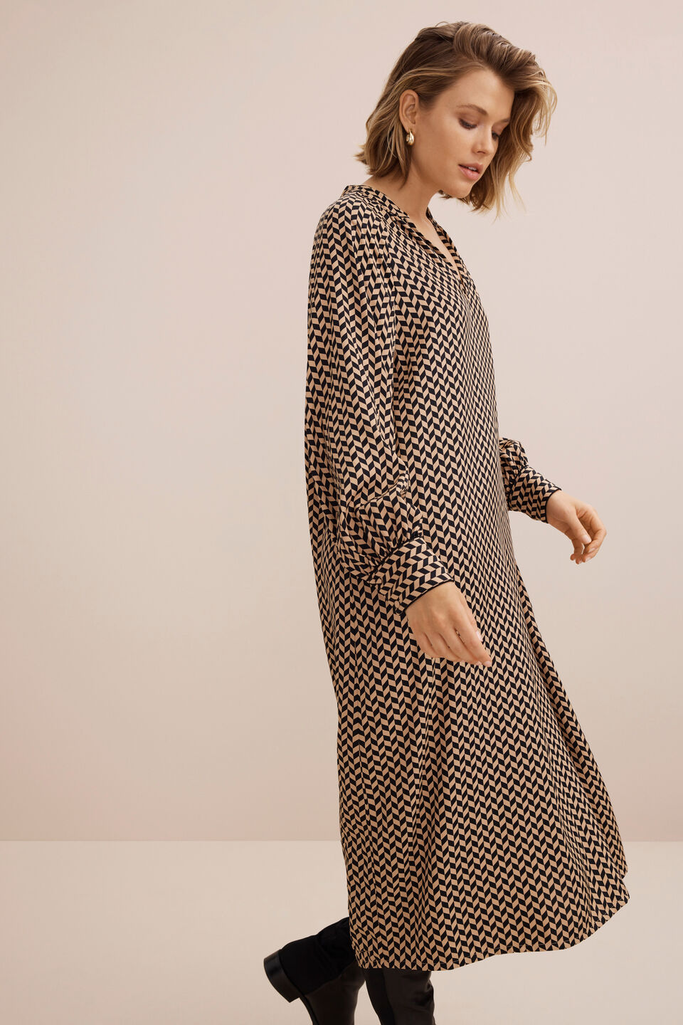 Geo Midi Dress  Geo