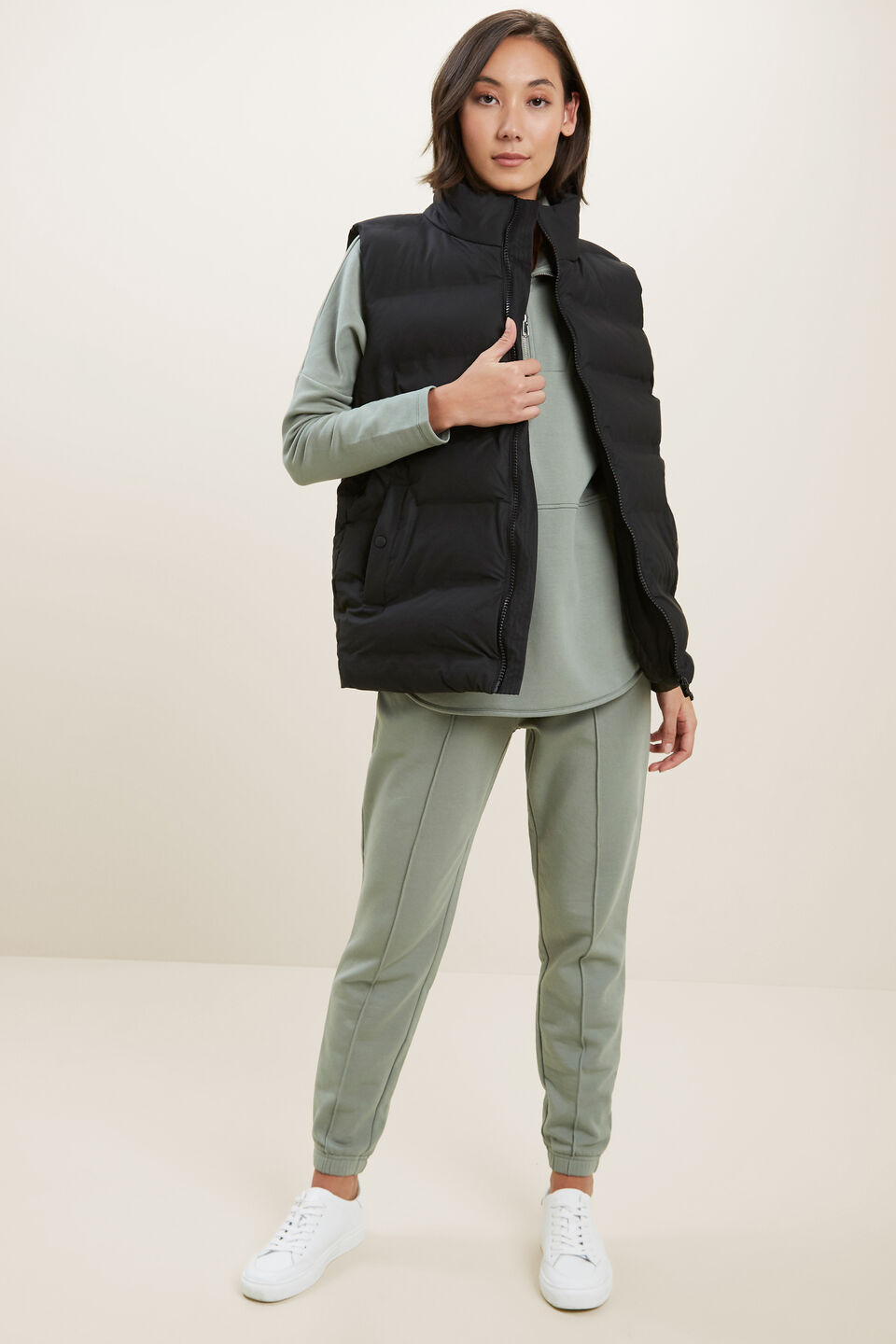 Puffer Vest  Black