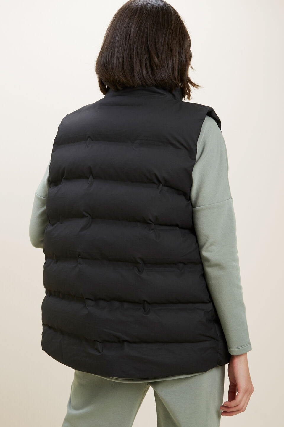 Puffer Vest  Black