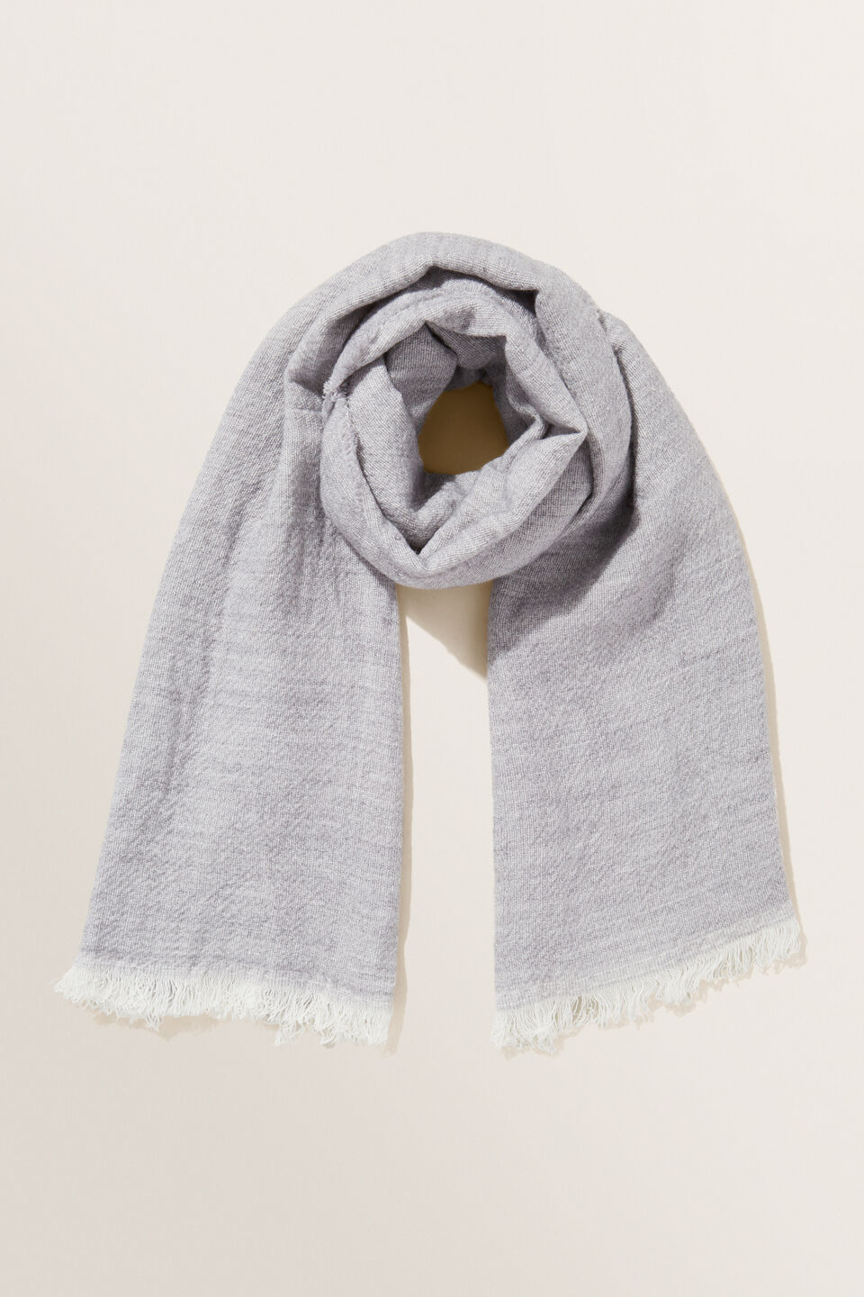 Waffle Scarf  Grey Marle