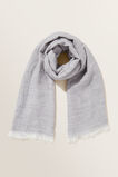Waffle Scarf  Grey Marle  hi-res