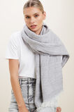 Waffle Scarf  Grey Marle  hi-res