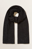 Fleck Knit Wrap  Black  hi-res