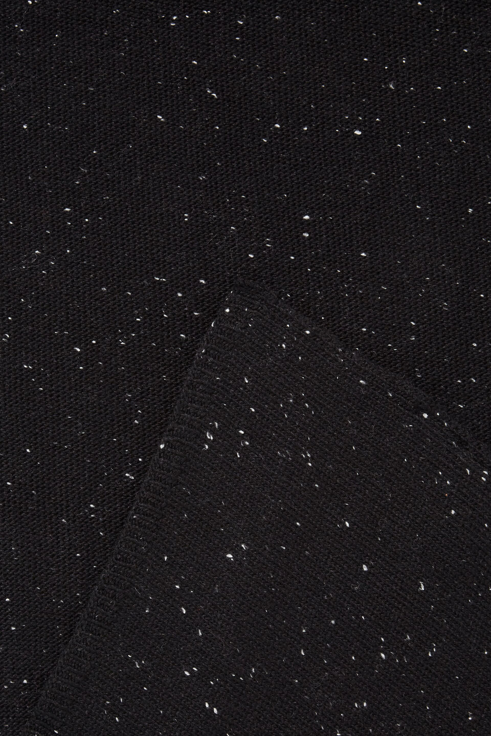 Fleck Knit Wrap  Black