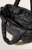 Quilted Tote Bag  Black  hi-res