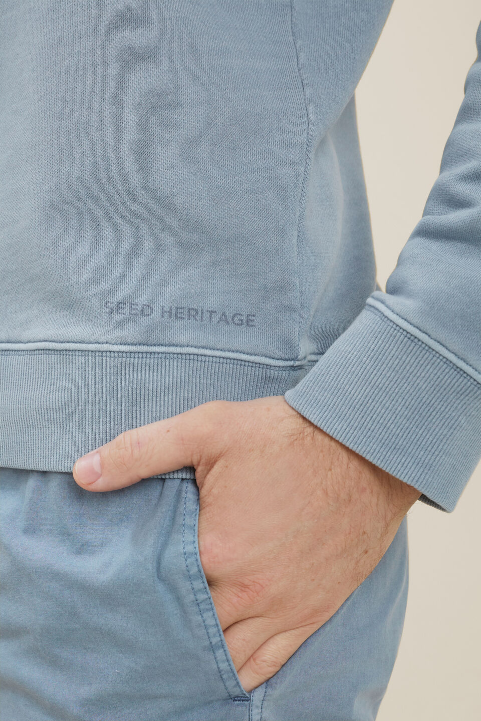 Mens Cotton Sweat  Steel Blue