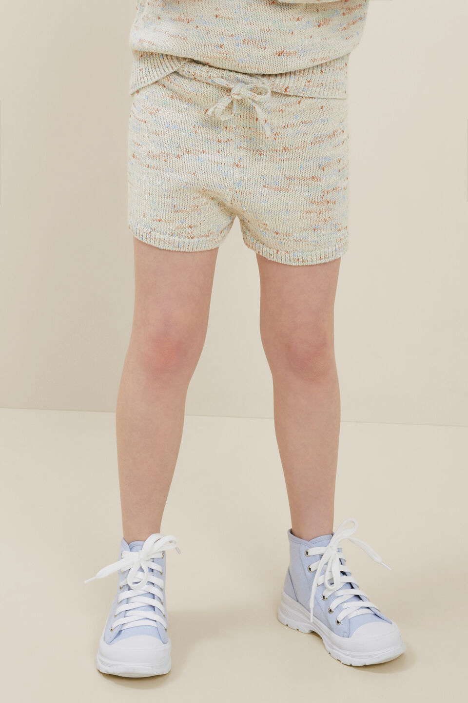Speckle Knit Shorts  Multi