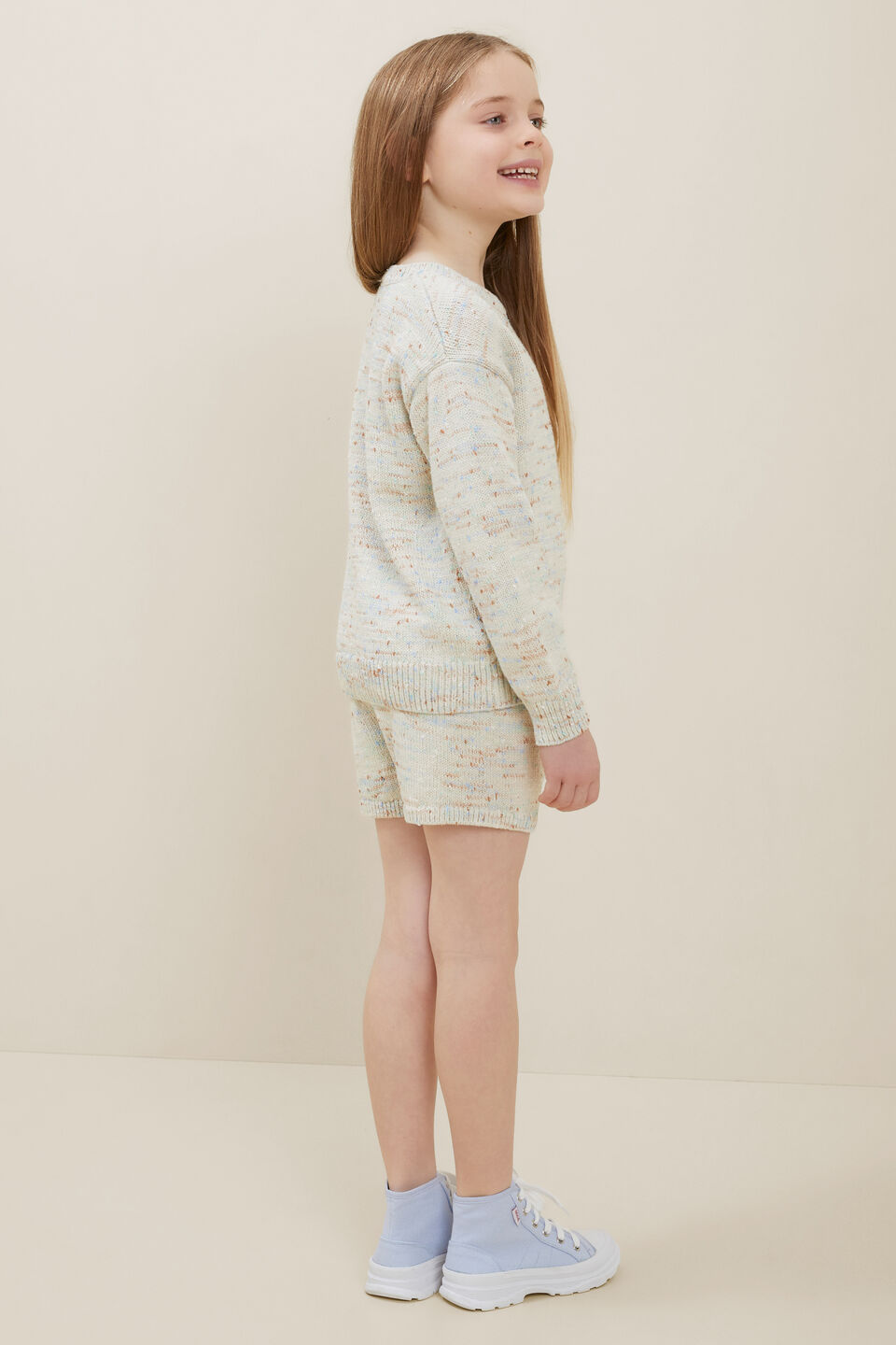 Speckle Knit Shorts  Multi