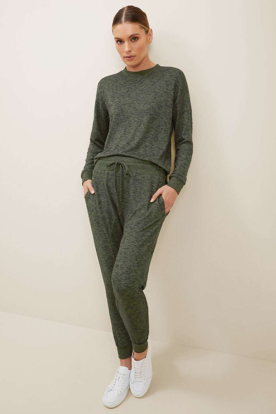 Supersoft Long Sleeve Top  Basil Marle