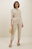 Linen Dip Hem Tee  Cool Sand  hi-res