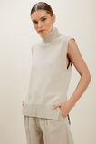 Roll Neck Vest  Neutral Blush Marle  hi-res