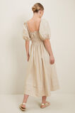 Poplin Midi Dress  Sandstone Beige  hi-res