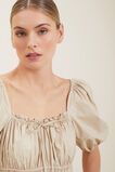 Poplin Midi Dress  Sandstone Beige  hi-res