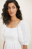 Check Tiered Midi Dress  Whisper White  hi-res