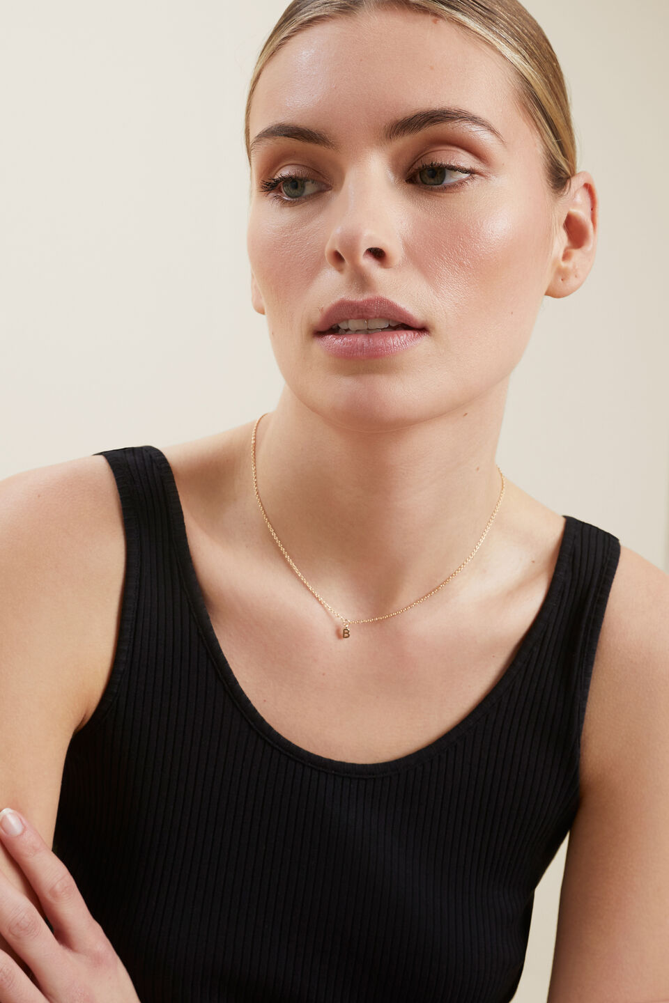 Initial Necklace  B