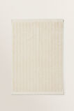 Cotton Stripe Hand Towel  Ivory Cream  hi-res