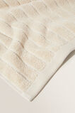 Cotton Stripe Hand Towel  Ivory Cream  hi-res
