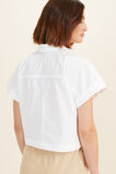 Poplin Crop Shirt  Whisper White  hi-res